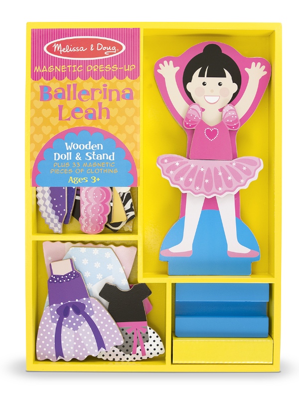 Melissa & Doug รุ่น 5162 ชุดเล่นแต่งตัวตุ๊กตาแม่เหล็ก ส่งเสริมการมีจินตนาการ ความคิดริเริ่มสร้างสรรค์ Magnets Set Role Play Dress-up -  Leah